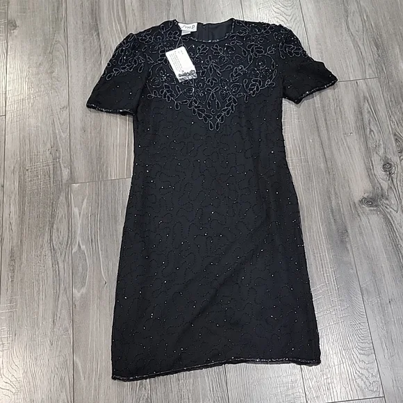 princess polly baby blue dress Jmd New York | Dresses | Vintage Jmd New York Hand Beaded Cocktail Dress